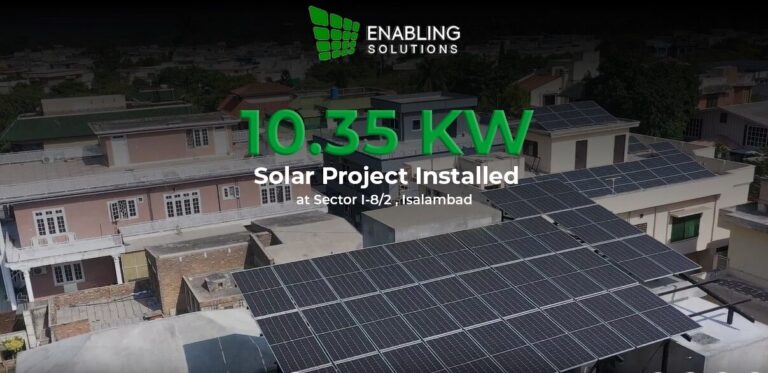 10.35Kw Hybrid Solar System Installed at I-8/2 Islamabad