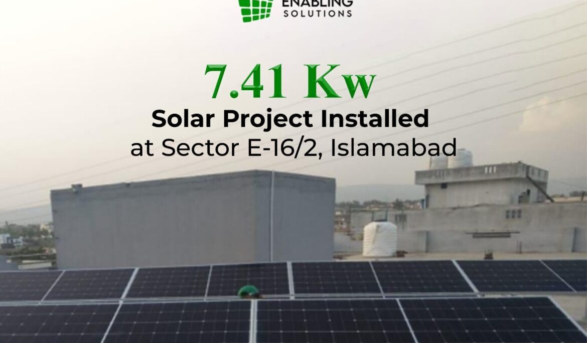 7.410kW On-Grid Solar Project Installed in Sector E-16/2, Margalla, Islamabad