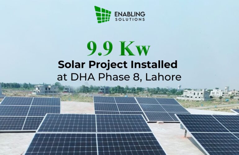 9.9 kW Hybrid Solar Project Completed in DHA Phase 8 Broadway, Lahore