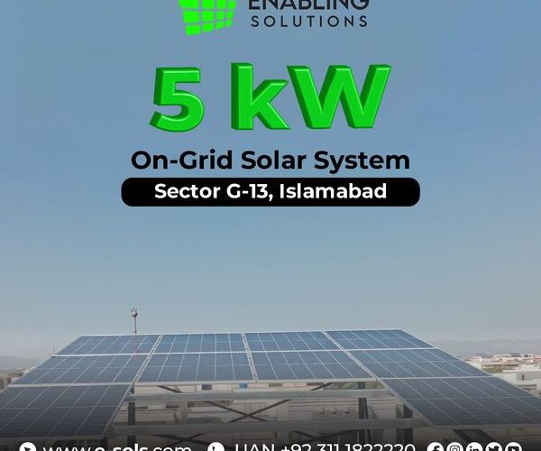 5 kW On Grid Sector G 13, Islamabad
