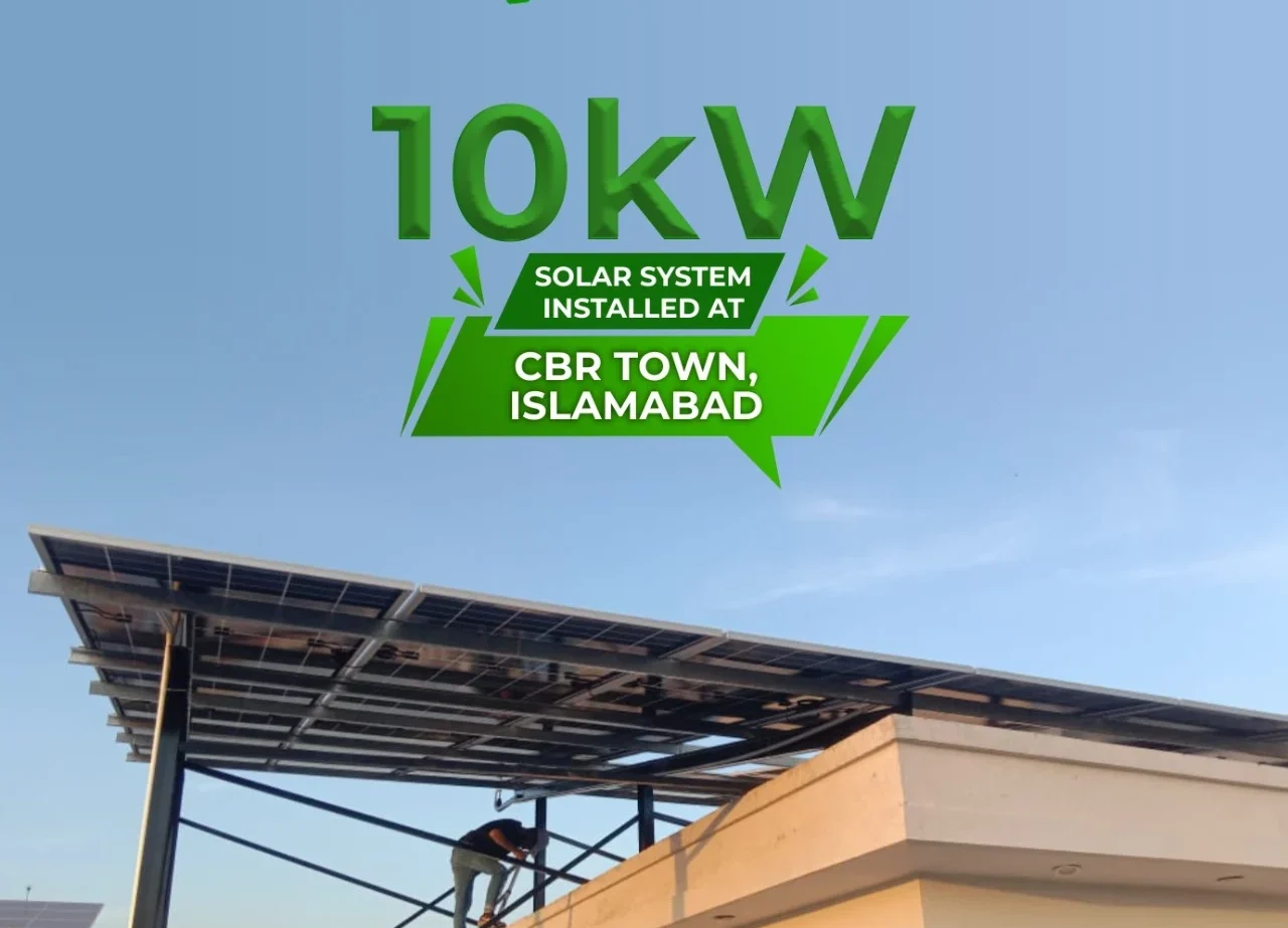 10 KW On-Grid solar system installed CBR Town, Islamabad