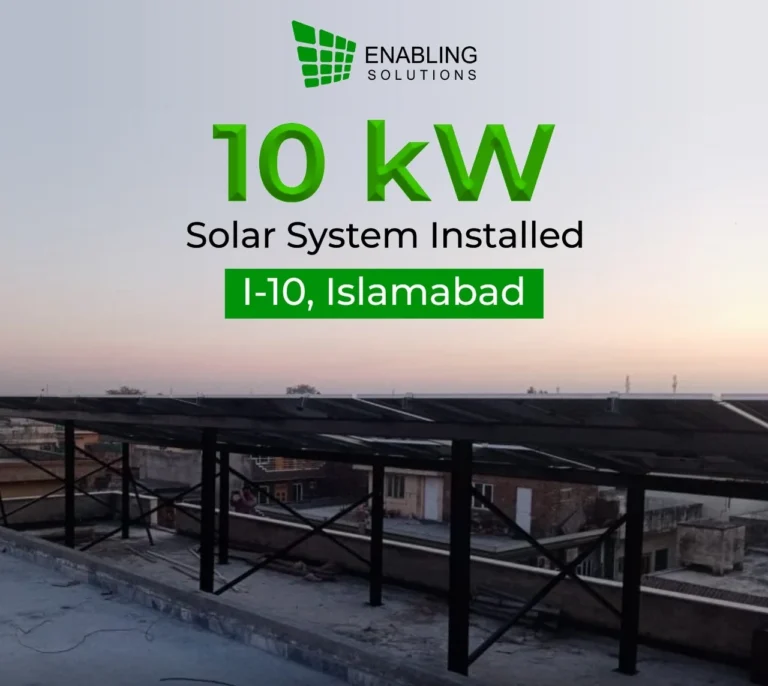 10 KW On-Grid solar system installed I-10, Islamabad