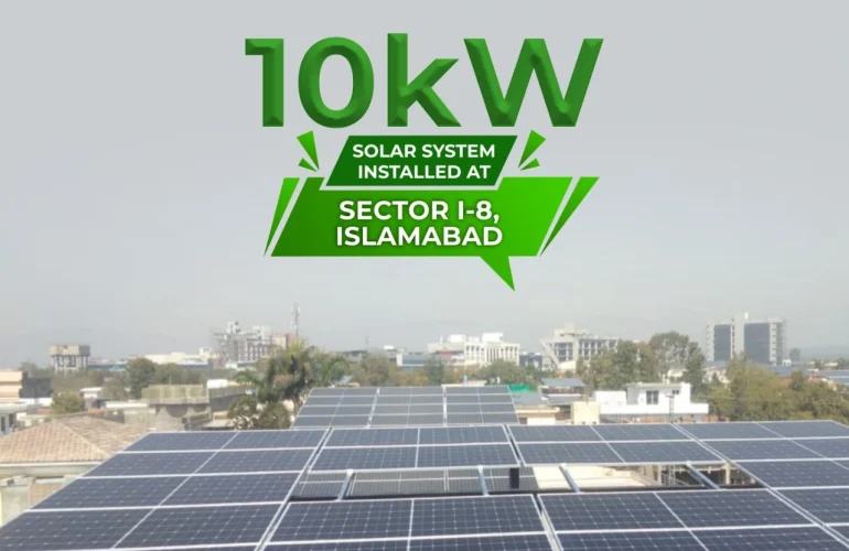 10 KW On-Grid solar system installed I-8, Islamabad