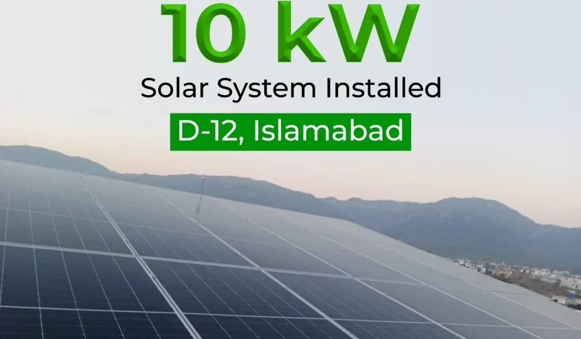 10 kw on grid solar system at d-12, Islamabad