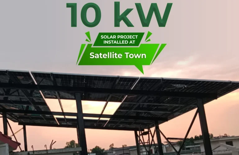 10 KW On-Grid solar system installed at Satellite Town, Rawalpindi