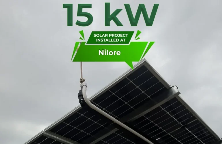 15 KW On-Grid solar system installed at Nilore