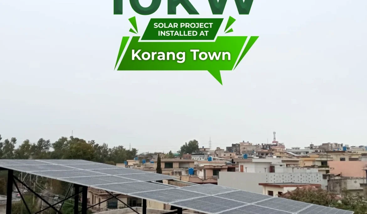 10 kW On-Grid solar system installed at Korang Town, Islamabad