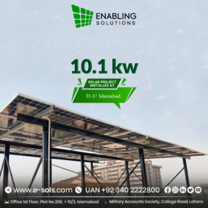 10.1 KW On-Grid solar system installed at D-17, Islamabad