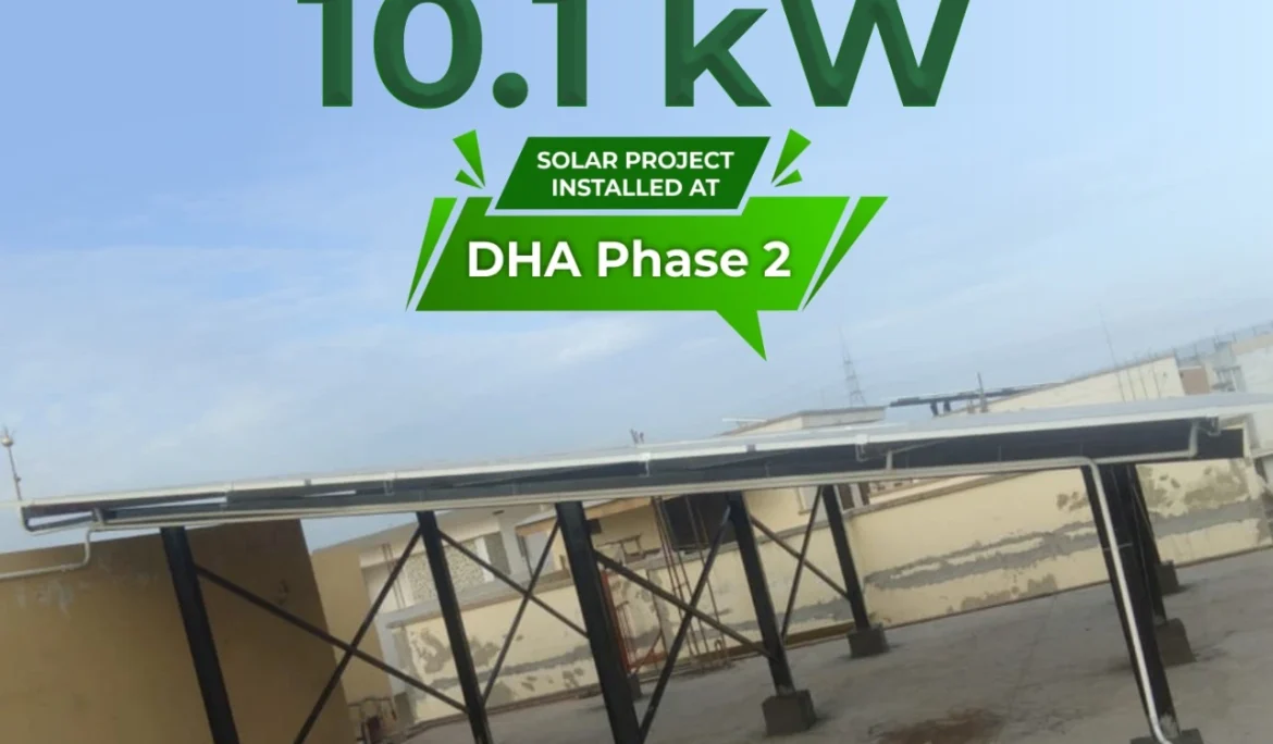 10.1 kW On-Grid solar system installed at DHA phase 2, Islamabad