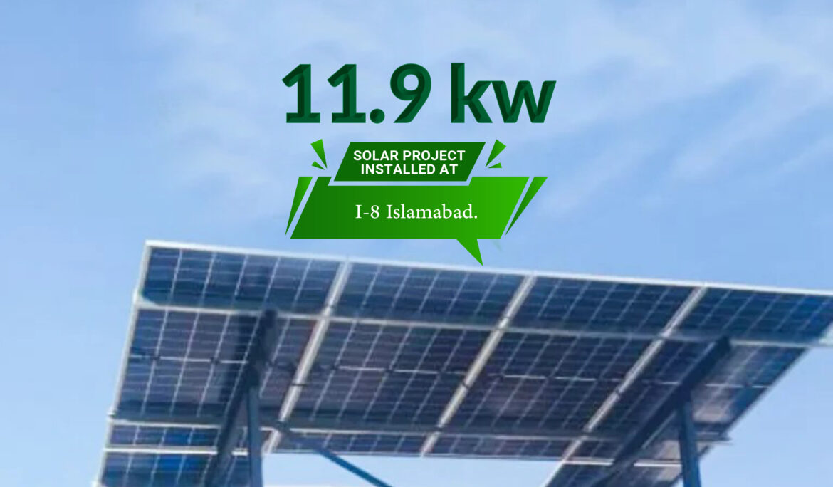 11.9 kW On-Grid solar system installed at I-8, Islamabad