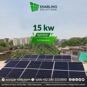 15 KW On-Grid solar system installed at I-8, Islamabad