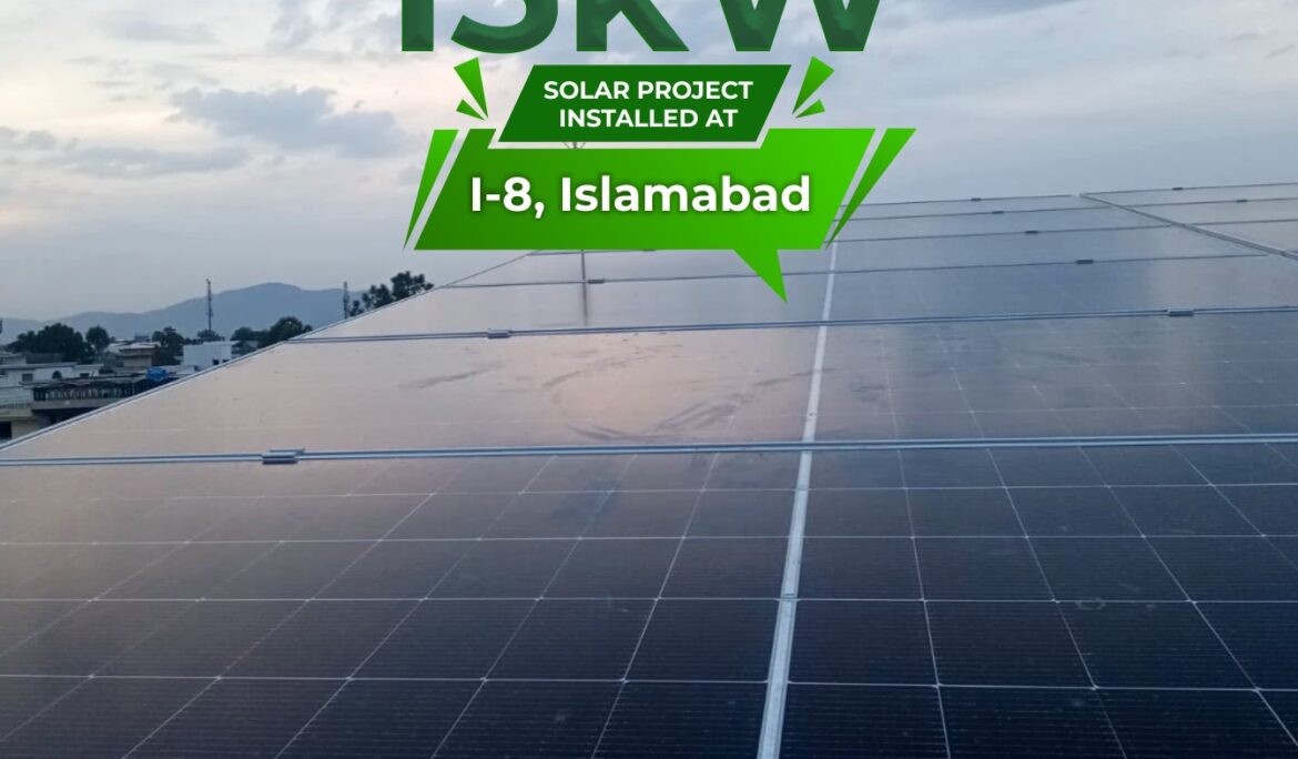 15 kW On-Grid solar system installed I-8, Islamabad