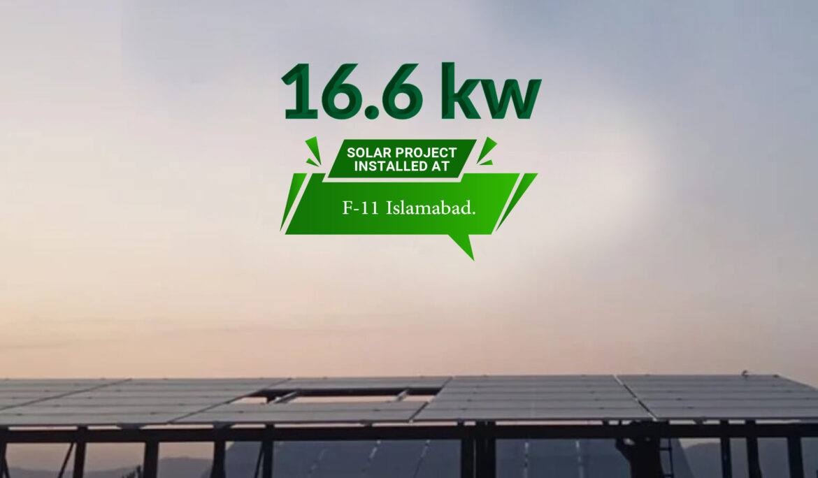 16.6 KW On-Grid solar system installed at F-11, Islamabad